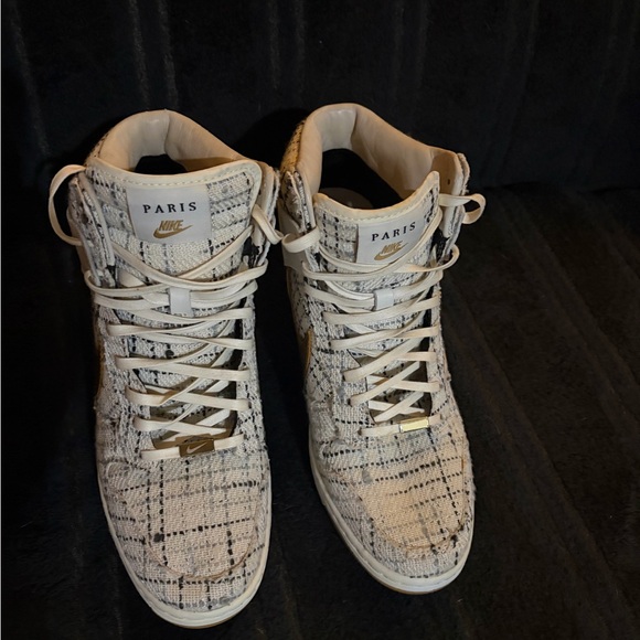 Nike Paris Ski High Dunk Wedge Sneakers S10W - Picture 3 of 5